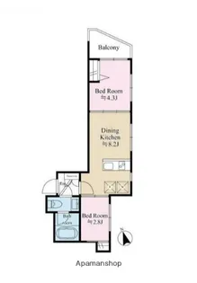 アウルズ早稲田【403号室】の間取り
