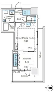 パークシティ中野 ザ タワー ブリーズ【12階】の間取り