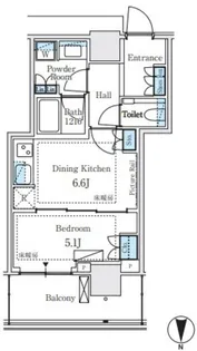 パークシティ中野 ザ タワー ブリーズ【5階】の間取り