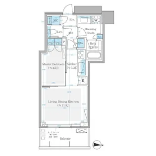 パークシティ中野 ザ タワー ブリーズ【16階】の間取り