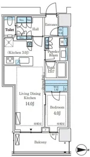 パークシティ中野 ザ タワー エアーズ【13階】の間取り