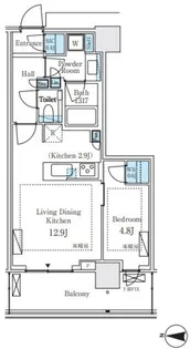 パークシティ中野 ザ タワー エアーズ【7階】の間取り