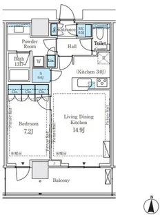 パークシティ中野 ザ タワー エアーズ【8階】の間取り