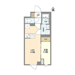 ウェルスクエア中野坂上Ⅱ【4階】の間取り