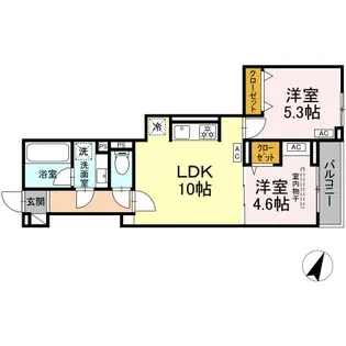 セレスティア上鷺宮II【2階】の間取り
