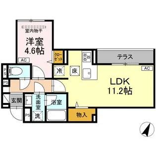 セレスティア上鷺宮II【1階】の間取り