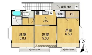 Kフラット【2階】の間取り