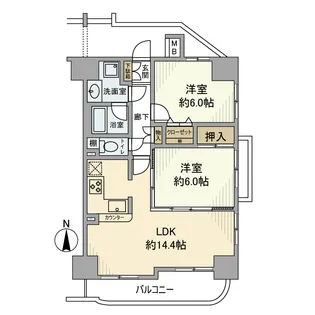 グレイス代官山【8階】の間取り