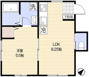 ルノン千川【1階】の間取り