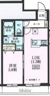 オルフローラ【202号室】の間取り