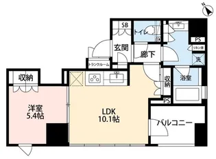 希神楽坂テラス【6階】の間取り