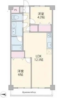 メゾン・ラ・ポート【1階】の間取り
