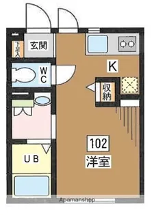 ベルーガ下北沢【1階】の間取り