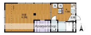 ハウスカブラキ【201号室】の間取り