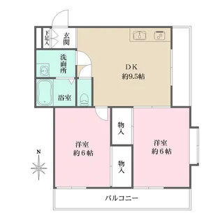 コンフォート石田【2階】の間取り