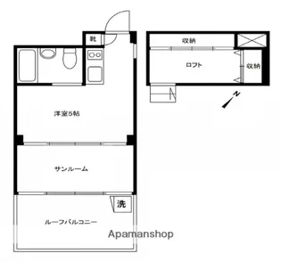 第2富士ビル【401号室】の間取り