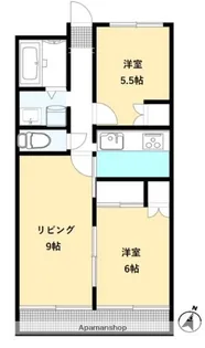 エスパース アンティーム【2階】の間取り