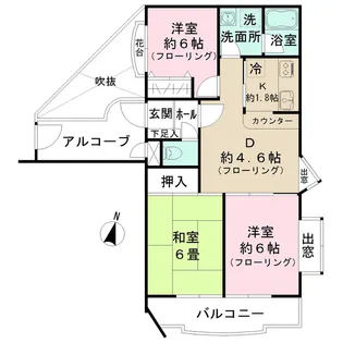 MAC御殿山ホームズ【2階】の間取り