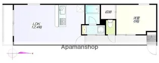 パティオ市谷【205号室】の間取り