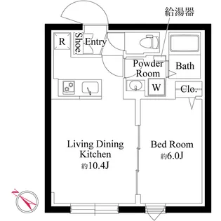 エルファーロ神宮前Ⅴ【0001号室】の間取り