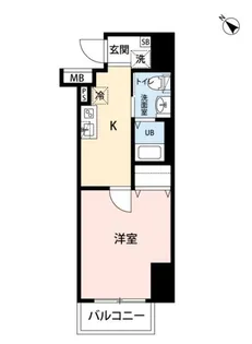 RISING PLACE巣鴨【8階】の間取り