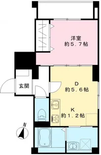 グランドグレース神楽坂【201号室号室】の間取り