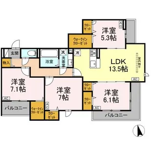 (仮称)徳丸7丁目PJ【3階】の間取り