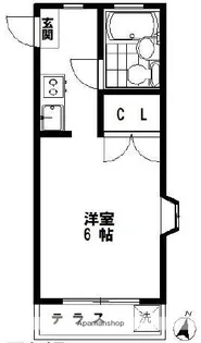 太陽ハイム【103号室】の間取り