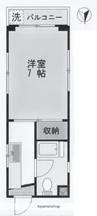 高野台コーポ【1階】の間取り