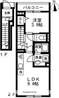 BONHEUR【2階】の間取り