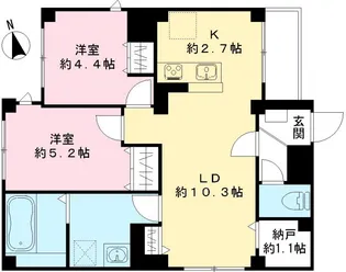 クレア ネスト【201号室号室】の間取り