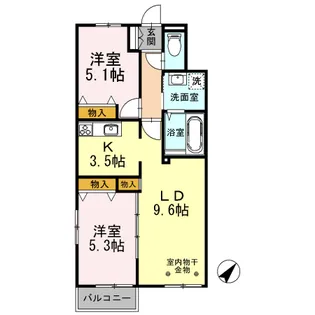 サンハイツ11【1階】の間取り