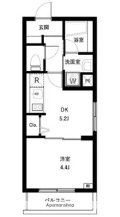WHARF板橋本町【4階】の間取り