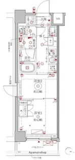 クレイシアIDZ幡ヶ谷【311号室】の間取り