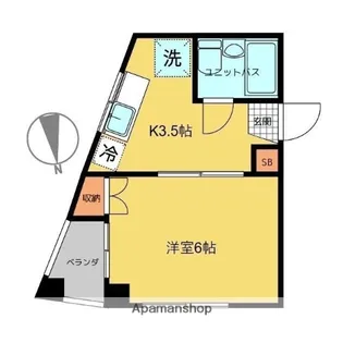 海老澤マンション【2階】の間取り