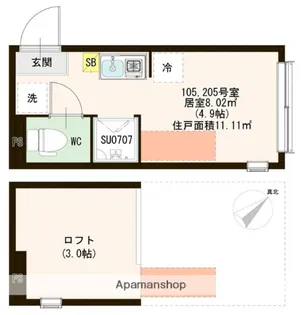 REVESIDENCE井草【1階】の間取り