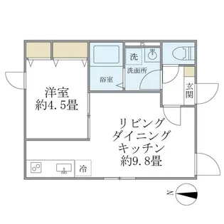 カレラコート大山【2階】の間取り
