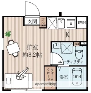 北大塚マンション【4階】の間取り