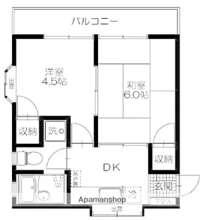 カーサ和弘【202号室】の間取り