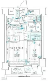 デュオステージ武蔵関【3階】の間取り
