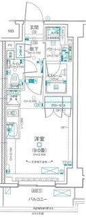 デュオステージ武蔵関【4階】の間取り