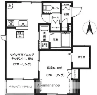 グランコート永福町【2階】の間取り