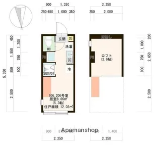 サニーコート井草【106号室号室】の間取り