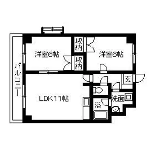 サンプレイス早宮【0101号室】の間取り