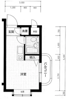 メインステージ西荻窪【201号室号室】の間取り