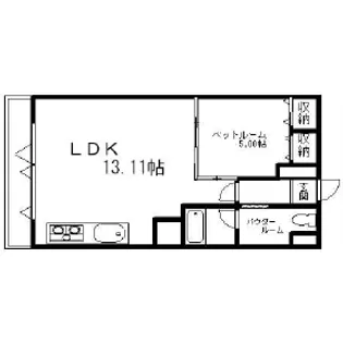 ドゥーエ代々木【5階】の間取り