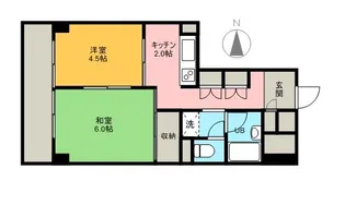 ベルエア新高円寺【1階】の間取り
