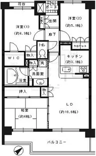エスティメゾン巣鴨【4階】の間取り