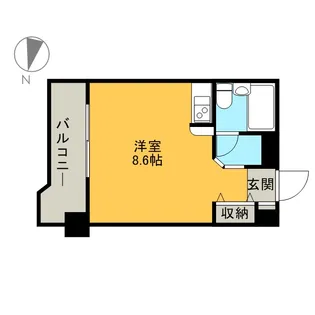シャルマン中野坂上【2階】の間取り