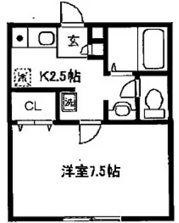 ミルデ高田【2階】の間取り